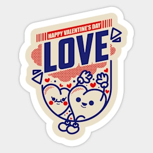 Happy valentines day Sticker